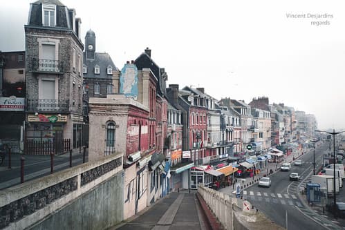 France : Normandie, Seine-Maritime (76), Le Tréport, rampe Napoléon - Large