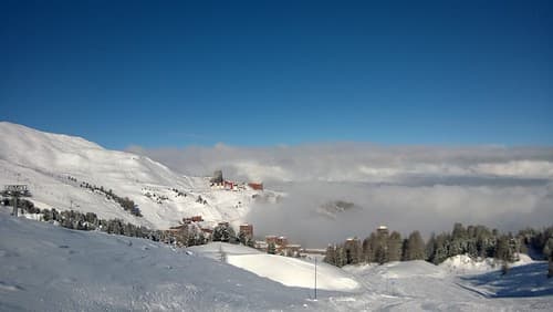 Temperature Inversion Below La Plagne