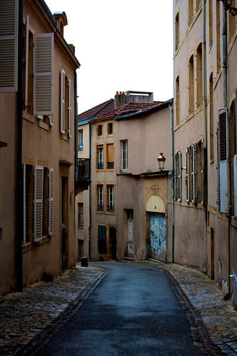 Typical street in Metz