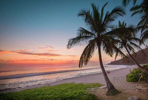 Reunion island sunset