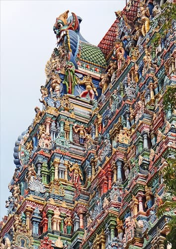 Le temple de Meenakshi (Madurai, Inde)
