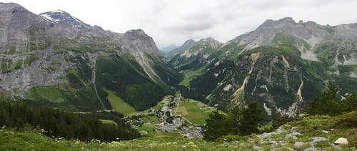 Extreme Environments: Alpine Valley - Looking south-west from above Pralognan-la-Vanoise, France