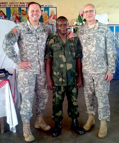 USARAF chaplains traveling contact team work with DRC counterparts