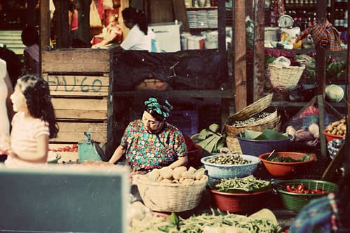 Woman in market