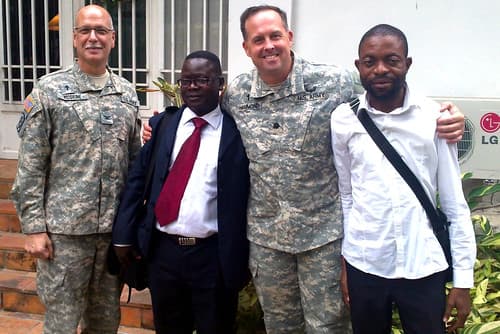 USARAF chaplains traveling contact team work with DRC counterparts