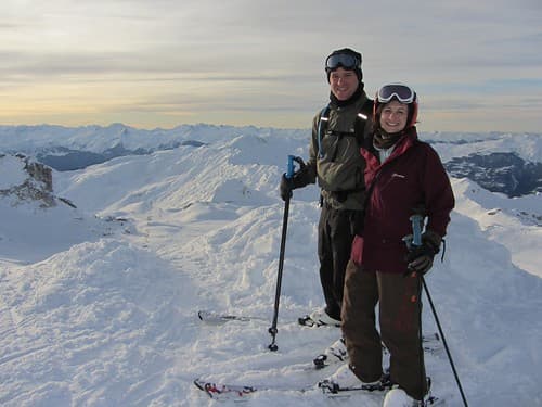 Skiing La Plagne