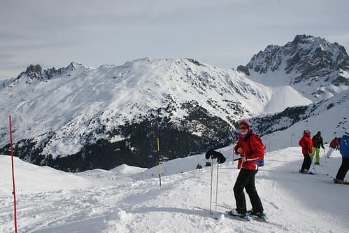 Ruth looking over Meribel valley