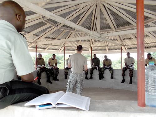 U.S. Army Africa Inspector General Soldiers travel to Liberia