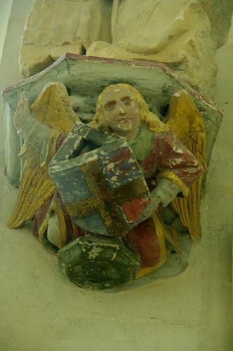 Angel and shield