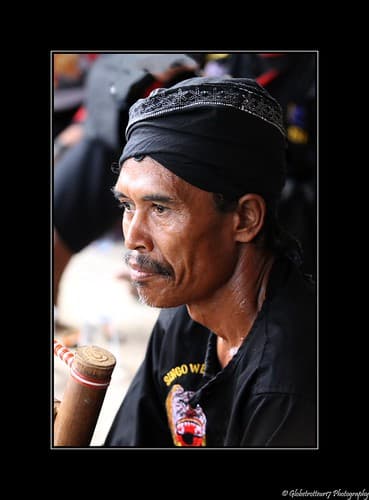 Portrait d'un musicien- Surabaya- Java- Indonésie- Indonesia