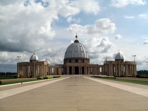 Basilique de notre dame de la paix in Yamoussoukro, Cote d'Ivoire