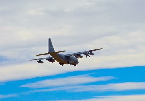 KC-130 Aerial Refueling Tankers Practicing Touch and Goes At Davis-Monthan AFB in Tucson, AZ Feb 18, 2016 <<>> P1010590 - Version 2