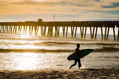 Golden Surf Sunset