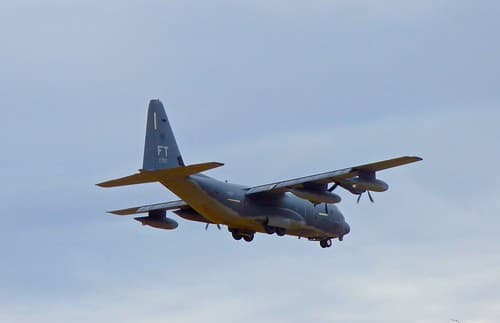 KC-130 Aerial Refueling Tankers Practicing Touch and Goes At Davis-Monthan AFB in Tucson, AZ Feb 18, 2016 <<>> P1010589 - Version 2