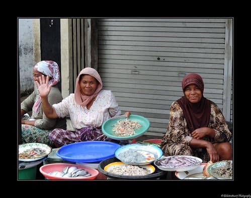 Petit marché authentique-Typical small market Old Surabaya- Java- Indonésie- Indonesia