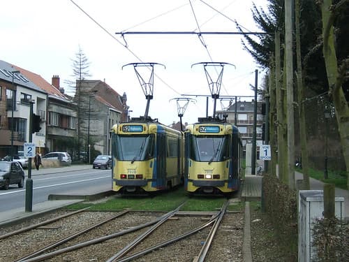 Tram 52 terminus in Drogenbos