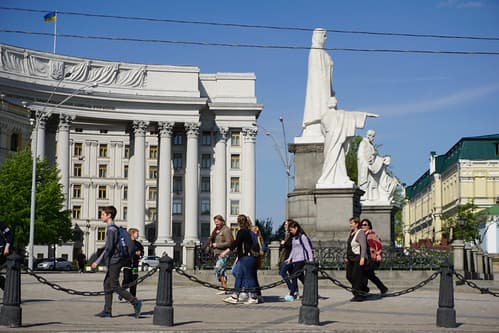 Mikhailovska Square, Kiev, Ukraine