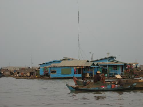 CAMBODGE - Siem Reap - Village flottant - paysage