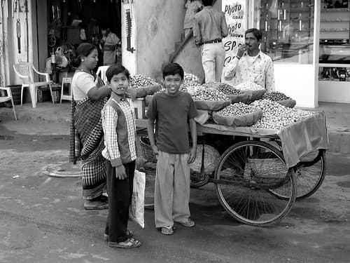 Marché Hyderabad Inde 2004