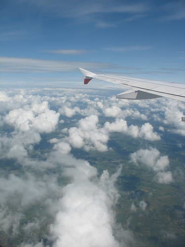 Up in the Air from Manchester to London, England
