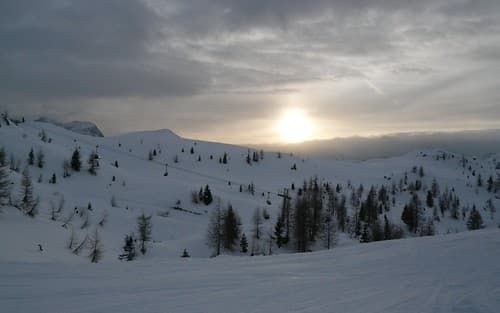 Sunset over Madonna di Campiglio