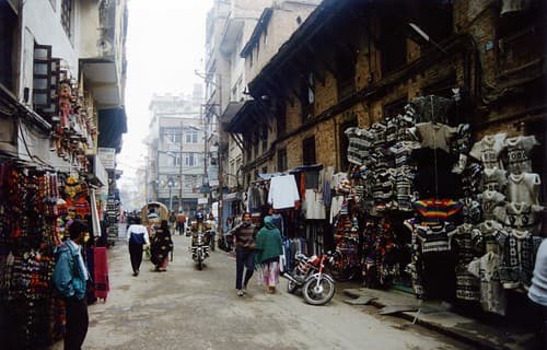 Nepal, rue de Kathmandou, Kathmandu street