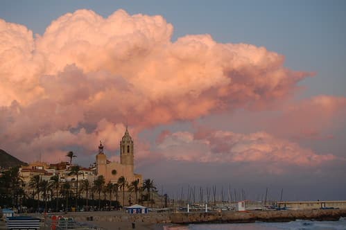 Sunset in Sitges