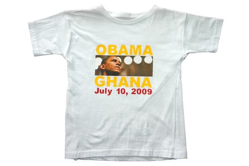 Obama in Ghana kid's shirt (oig-007)