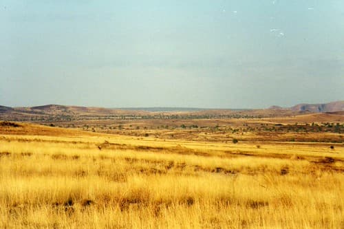 The RN7 between Sakaraha and Isalo