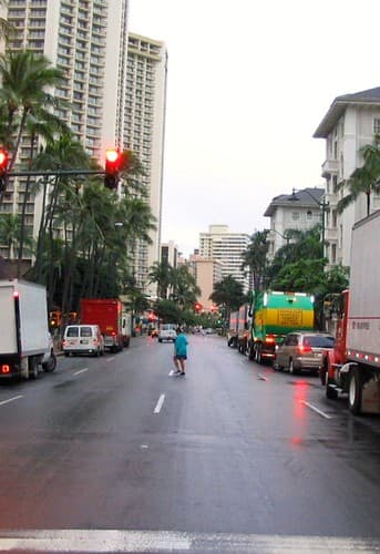 Kalakaua Avenue, Waikiki, Honolulu, Oahu, Hawaii