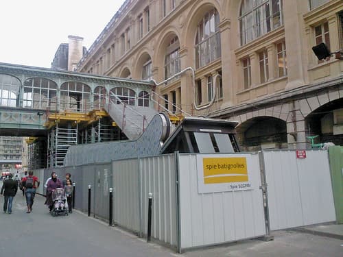 Paris - Gare St-Lazare - travaux - août 2009