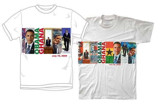 Obama in Ghana: Shirt design and real T-shirt (0068)