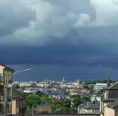 Rain over Luxembourg