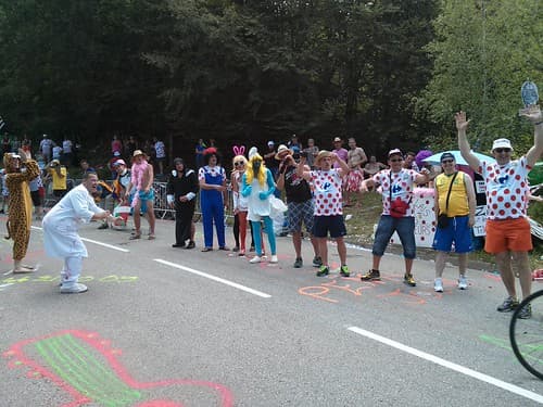 The Crazies watching Le Tour