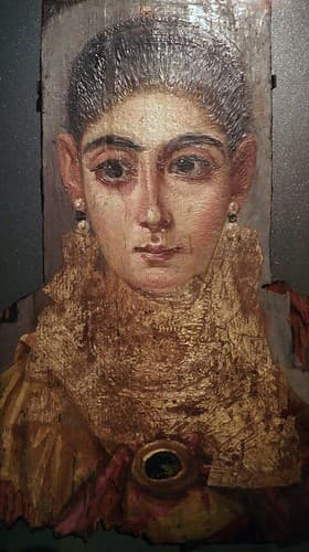 Portrait of a woman, known as "L'Européenne", AD 120-130, from Antinoöpolis (Antinoë), Egypt, Louvre Museum