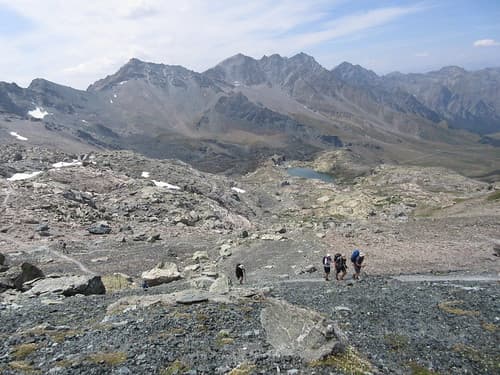 Acsent towards Col de Blanchet
