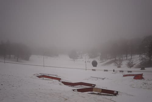 Terrain Park in a city park