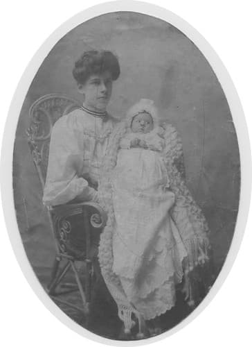1906 Manchester/Stockport - Edith Robinson, et sa fille Germaine