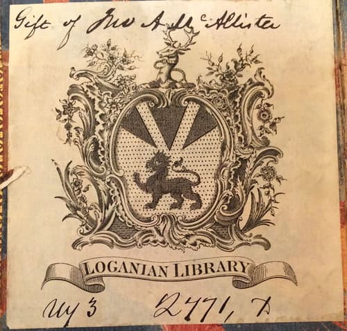 Bookplate/Label: Library Company of Philadelphia