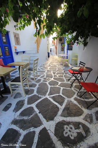 Ruelle de Mykonos, Cyclades, Grèce