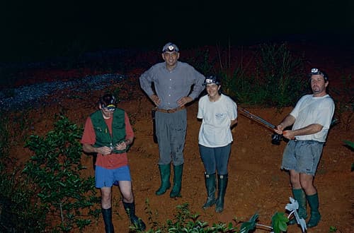 The Crazy Team (From left to right: Sylvain, Francis, Anne-Marie, Jean)