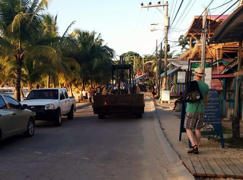 Bulldozer, West End, Roatan, Honduras