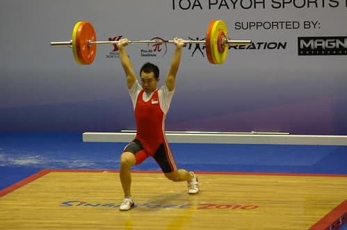 Weightlifting - Singapore competing