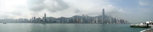 Looking at Hong Kong Island from Kowloon