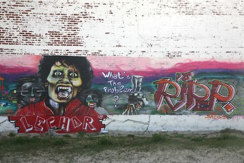 France, Pas-de-Calais, Stella-Plage : " Michael Jackson " RIP