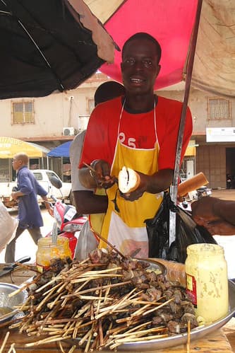 Brochette Vendor - Ouagadougou - Burkina Faso