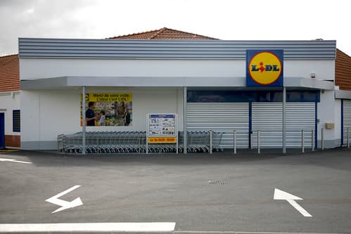 France, Pas-de-Calais, Trépied : architecture commerciale, " Lidl "