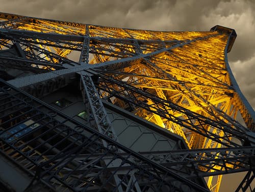 Cloudy Light Eiffel