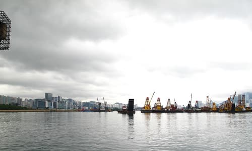 View on Hong Kong Island/Kowloon southeast