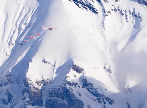 Patrouille Suisse with SWISS C-Series